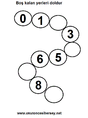 1. sınıflar için sayı egzersizleri